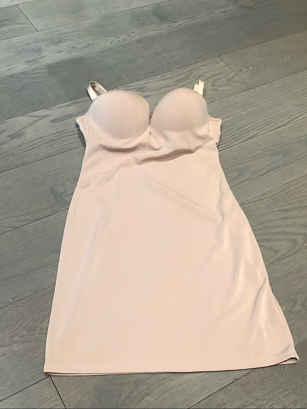 Strapless Light Nude Shaping Slip with Built-In Cups